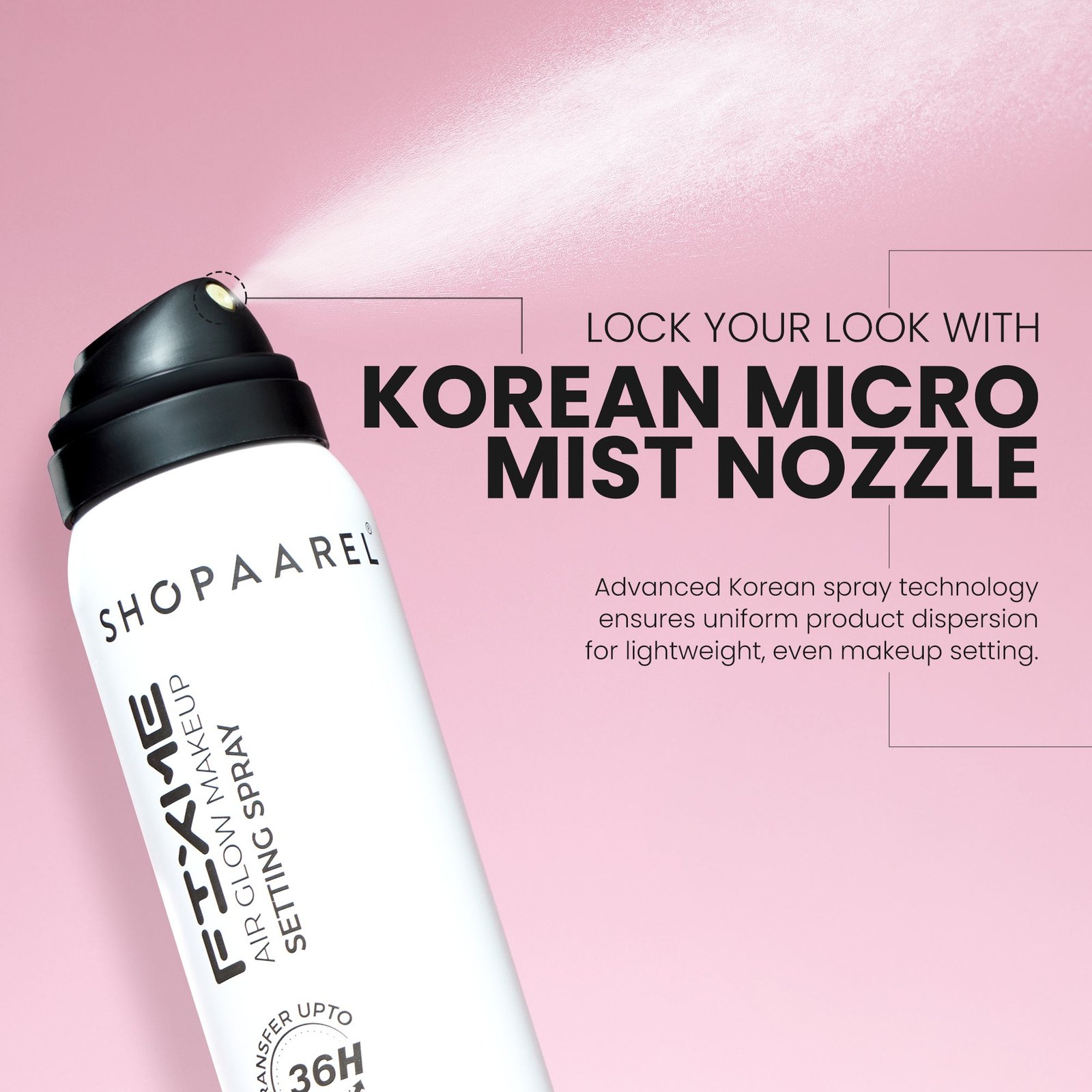 SHOPAAREL FIX ME Air SHOPAAREL Glow Makeup Setting Spray · 100ml - Image 2