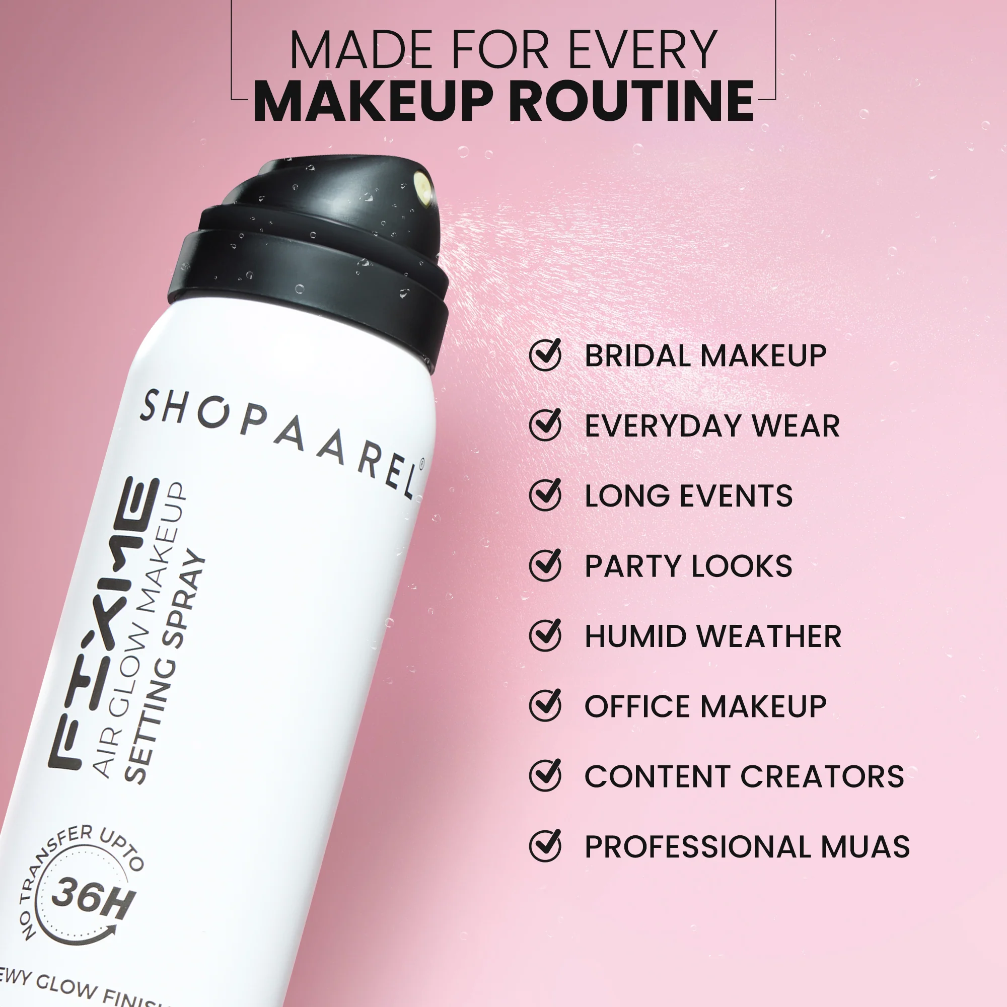 SHOPAAREL FIX ME Air SHOPAAREL Glow Makeup Setting Spray · 100ml - Image 6