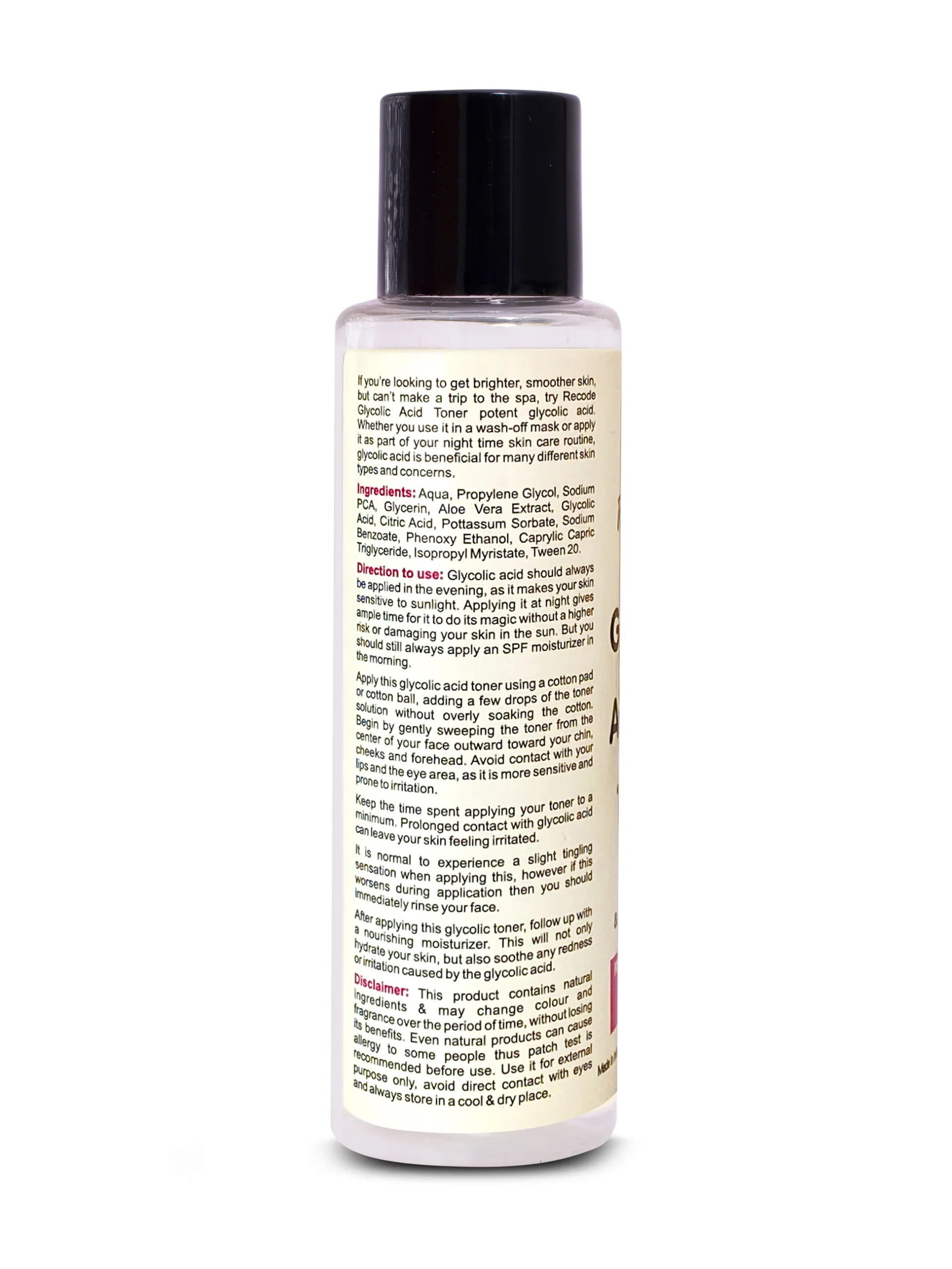 RECODE STUDIOS Recode 5% Glycolic Toner -100 ML - Image 2
