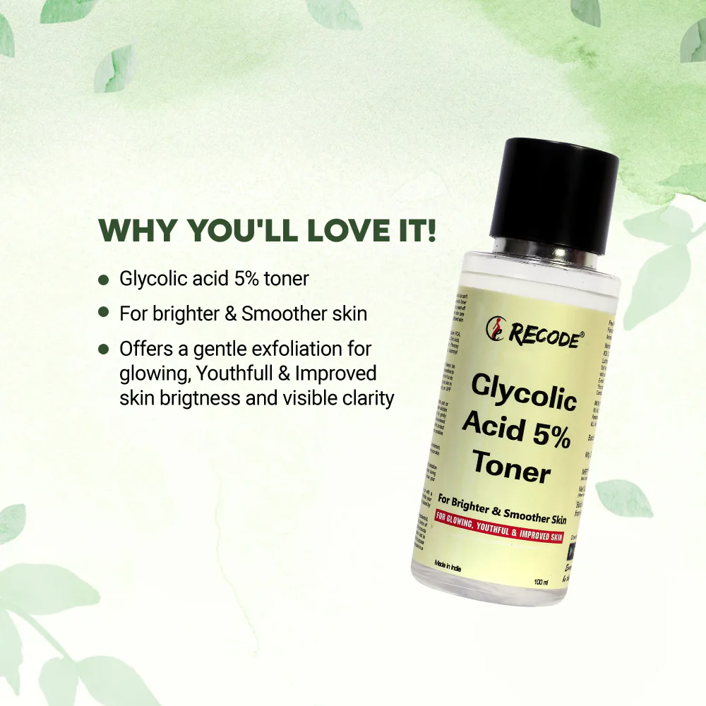 RECODE STUDIOS Recode 5% Glycolic Toner -100 ML - Image 3