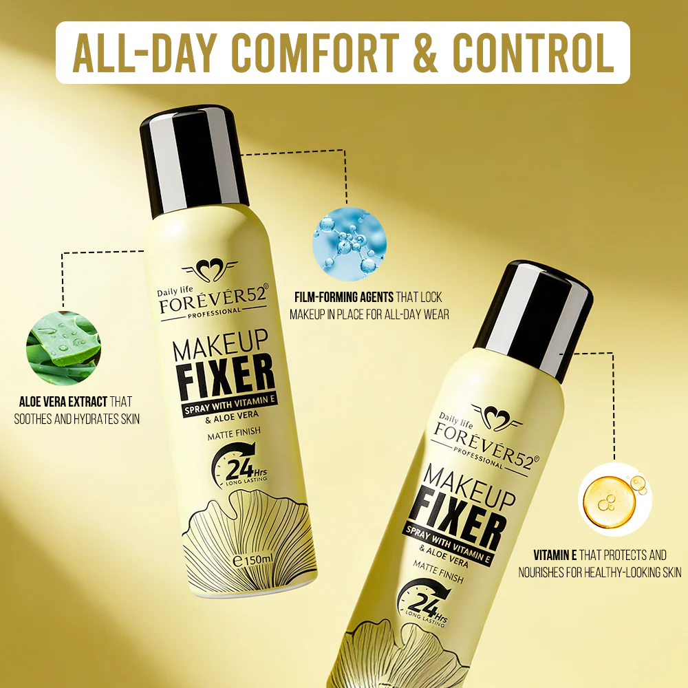 FOREVER 52 Makeup Fixer Spray with Vitamin E (150ml) - Image 3