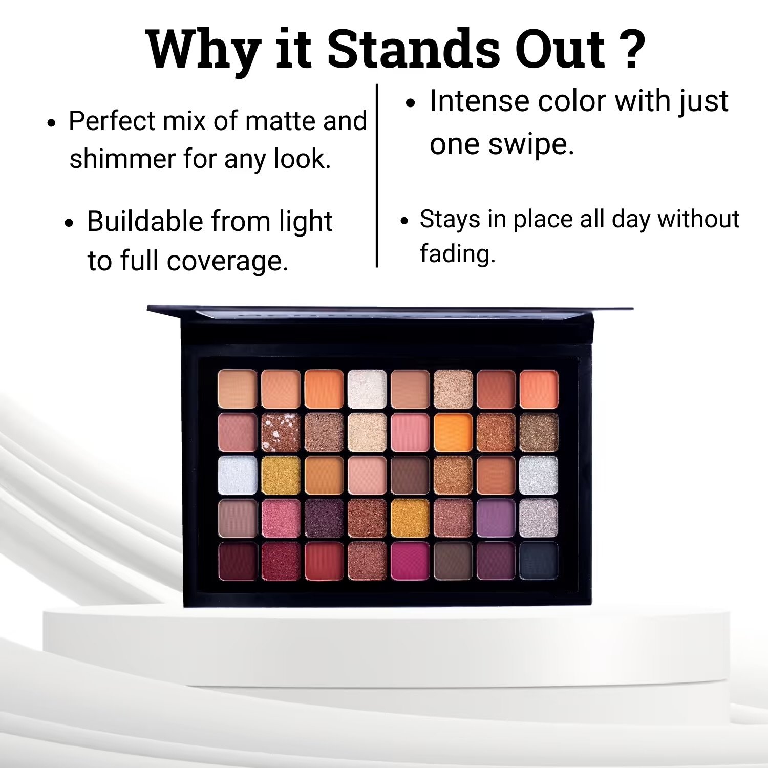 EUROPE GIRL Europe Girl 40 Color Eyeshadow Palette - Neutral Tone (40 g) - Image 3