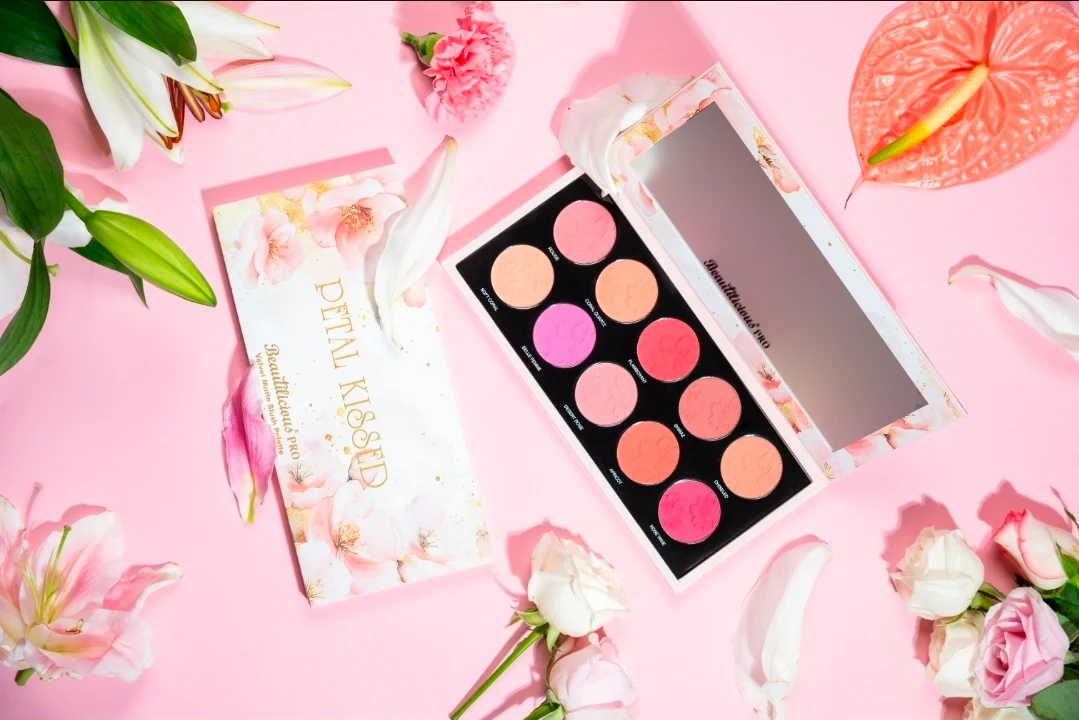 BEAUTILICIOUS PRO Petal Kissed Velvet Matte Blush Palette (10 Colors) - Image 2