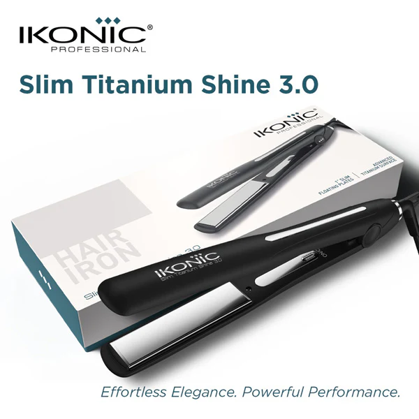 IKONIC PROFESSIONAL Ikonic Professional Hair Straightener - Slim Titanium Shine 3.0 - Image 2