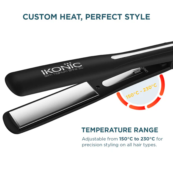 IKONIC PROFESSIONAL Ikonic Professional Hair Straightener - Slim Titanium Shine 3.0 - Image 3