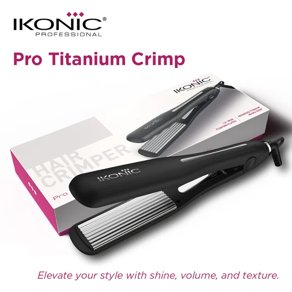 IKONIC PROFESSIONAL Ikonic Professional Pro Titanium Crimp Hair Crimper - Image 2
