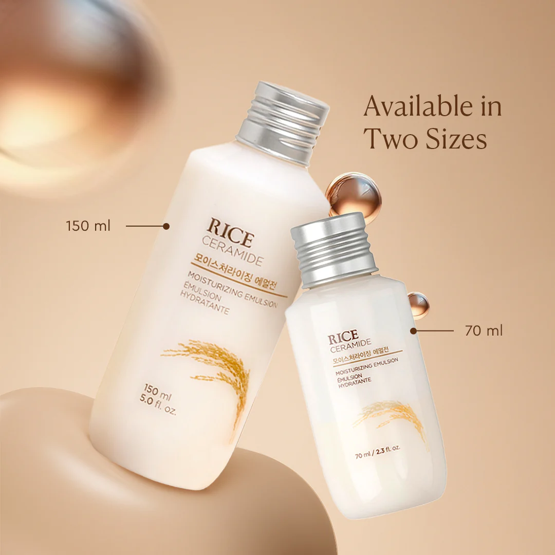 THE FACE SHOP Ceramide & Rice Lightweight Emulsion for Barrier Repair 150ml - Image 4