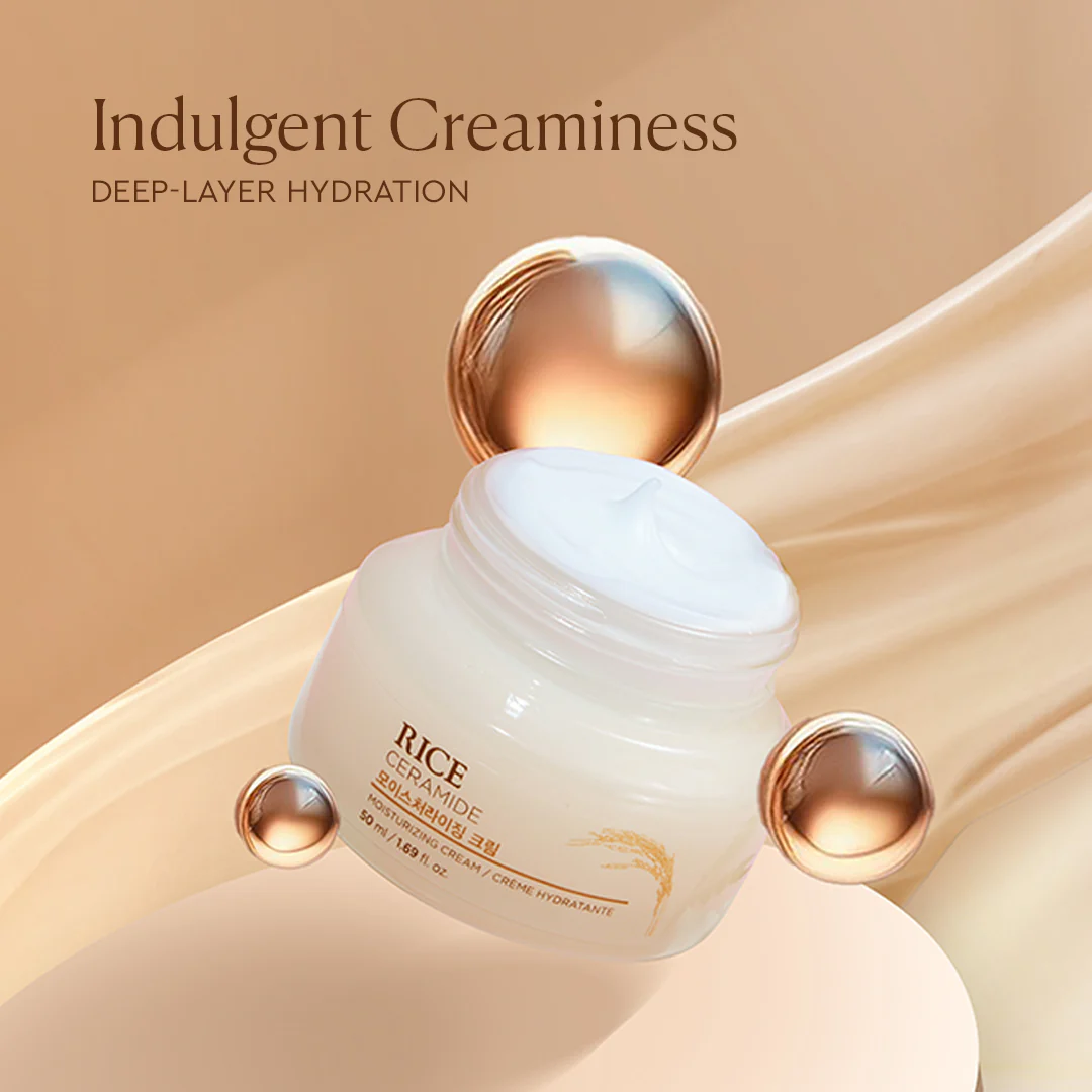 THE FACE SHOP Ceramide & Rice Moisturizing Cream 50ml - Image 2