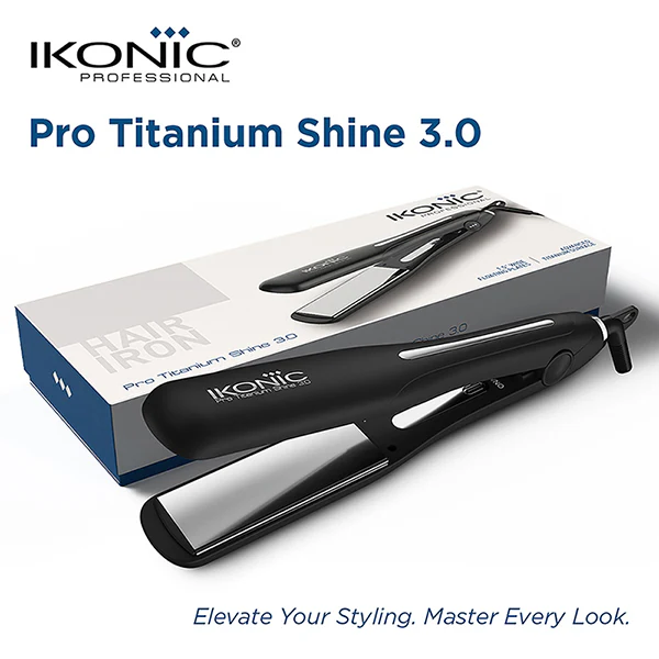IKONIC PROFESSIONAL Ikonic Professional Titanium Shine 3.0 Professional Hair Straightener - Image 3