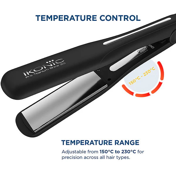 IKONIC PROFESSIONAL Ikonic Professional Titanium Shine 3.0 Professional Hair Straightener - Image 4