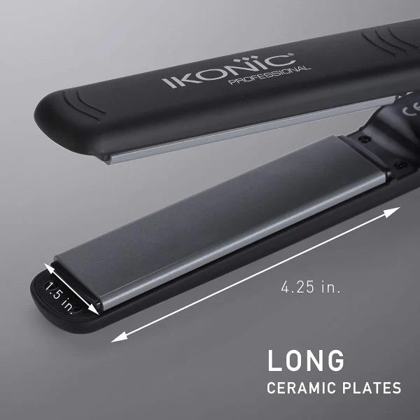 IKONIC PROFESSIONAL Ikonic Professional Pro Straight Black Hair Straightener - Image 3