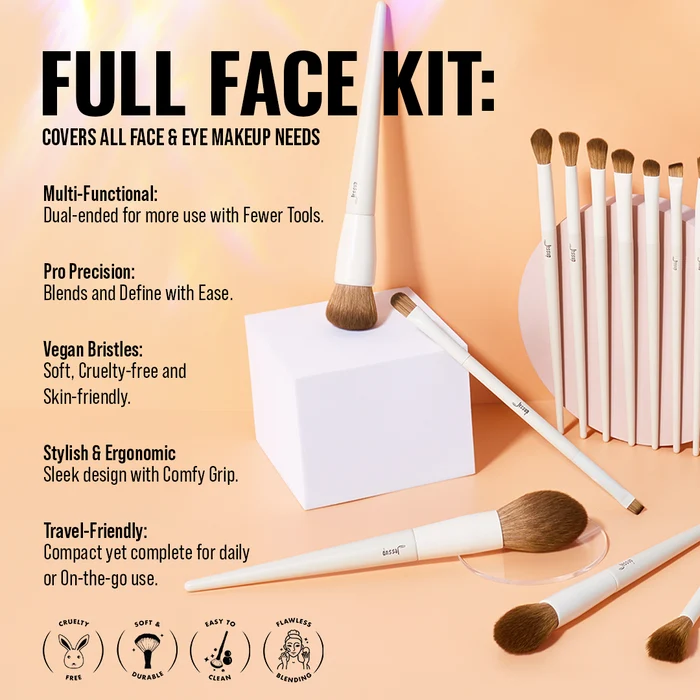 JESSUP BEAUTY Jessup Beauty 14pcs Light Gray Comprehensive Collection - Image 2